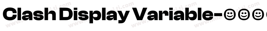 Clash Display Variable字体转换
